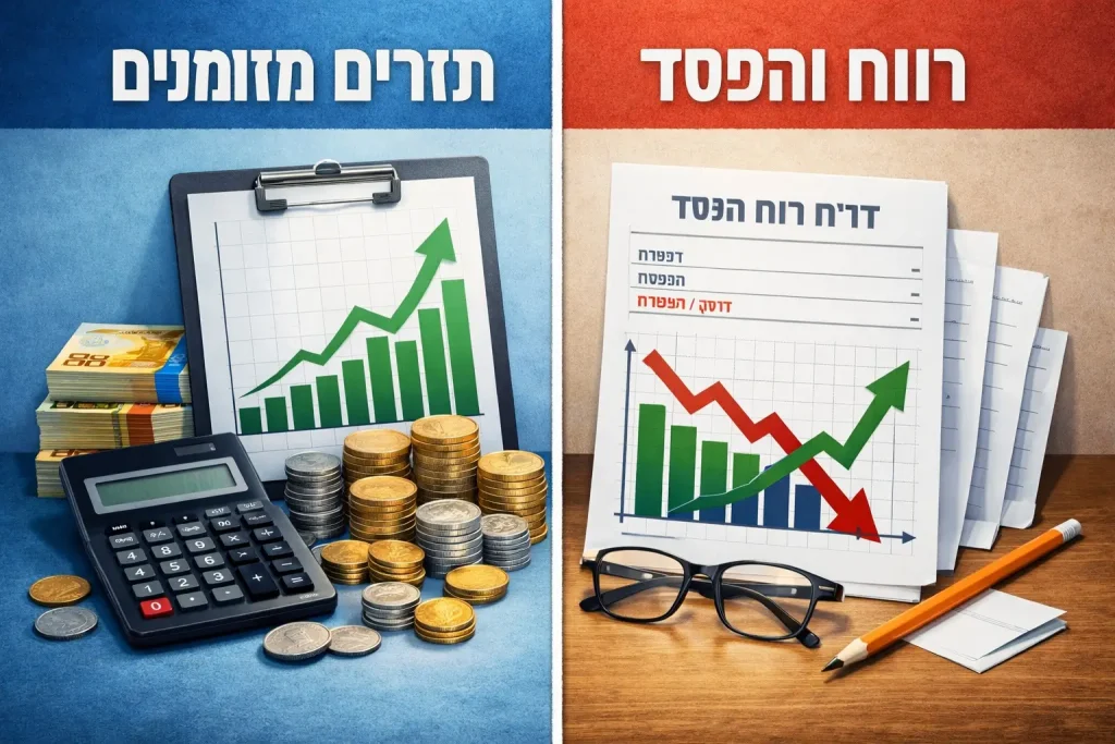 תזרים מזומנים מול רווח והפסד