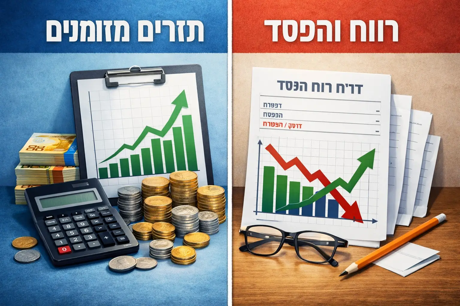 תזרים מזומנים מול רווח והפסד